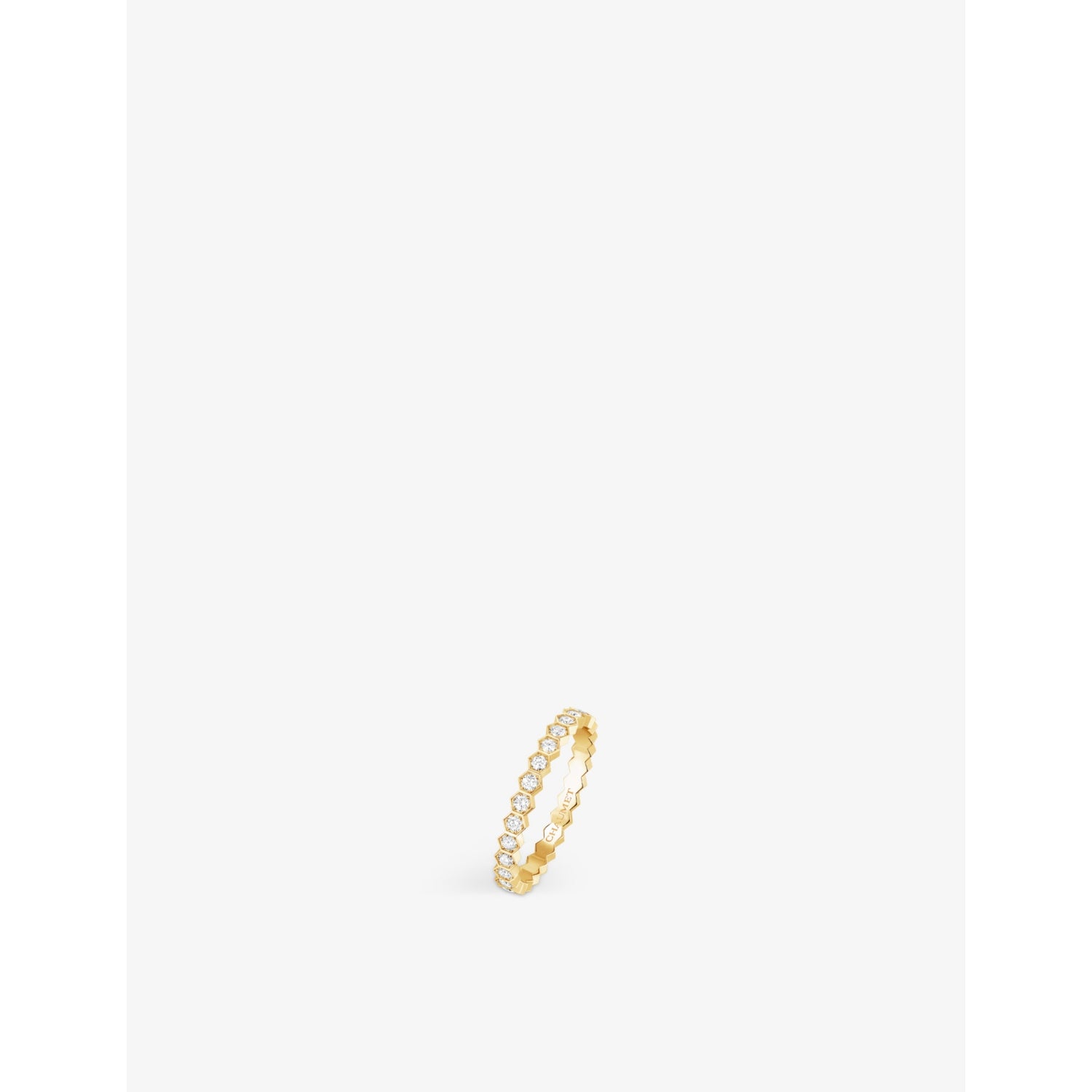 Bee de Chaumet 18ct yellow-gold and 0.43ct diamond ring - 53mm