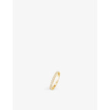 Bee de Chaumet 18ct yellow-gold and 0.43ct diamond ring - 53mm