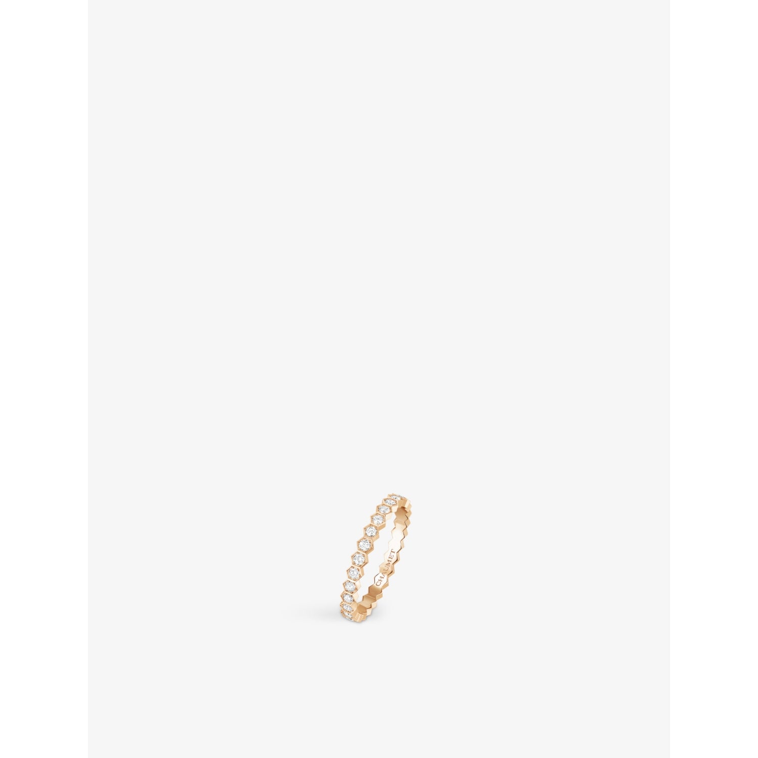 Bee de Chaumet 18ct rose-gold and 0.43ct diamond ring - 53mm