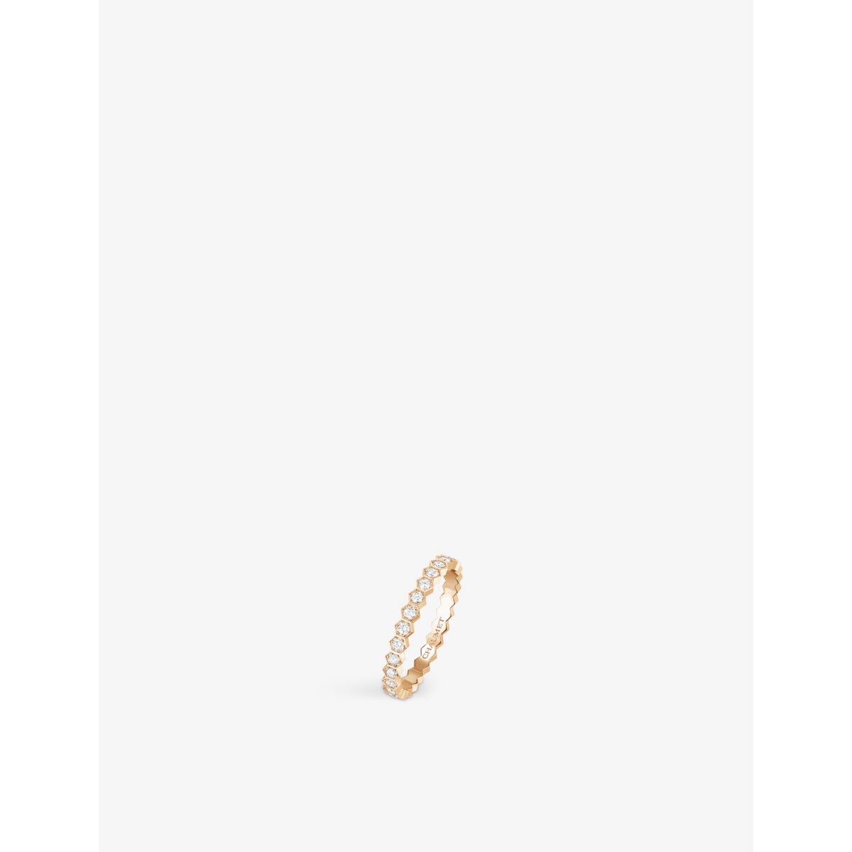 Bee de Chaumet 18ct rose-gold and 0.43ct diamond ring - 53mm