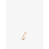 Bee de Chaumet 18ct rose-gold and 0.43ct diamond ring - 53mm
