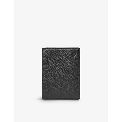 selfridges Aspinal of London Double Fold Leather Card Holder 10cm x 7cm- Buy online at McGrocer