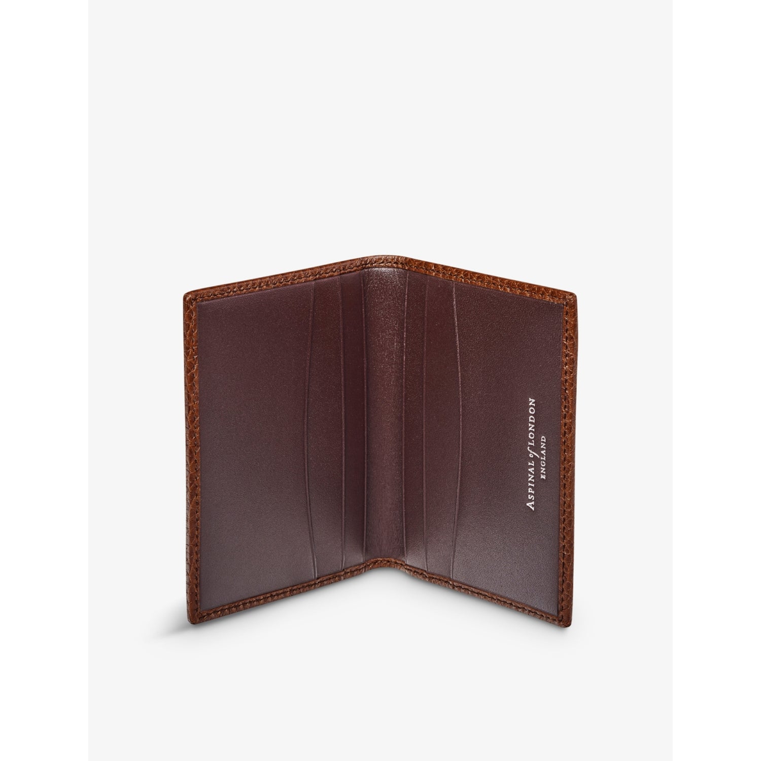Aspinal of London Double Fold leather card holder - British product