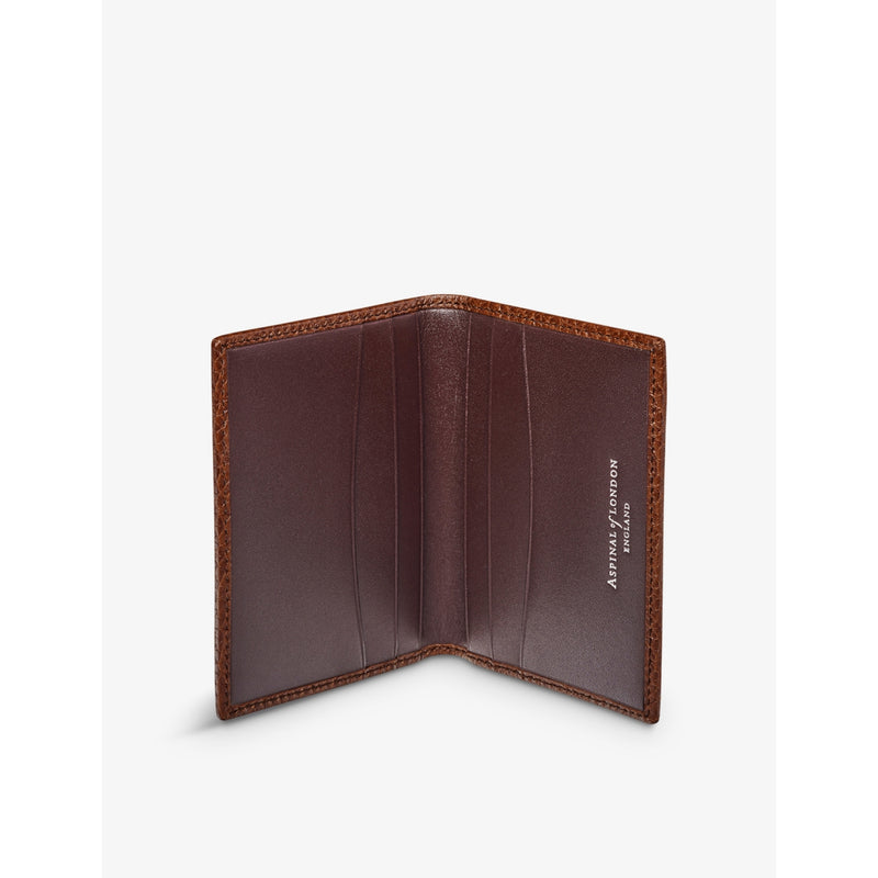 Aspinal of London Double Fold leather card holder - British product