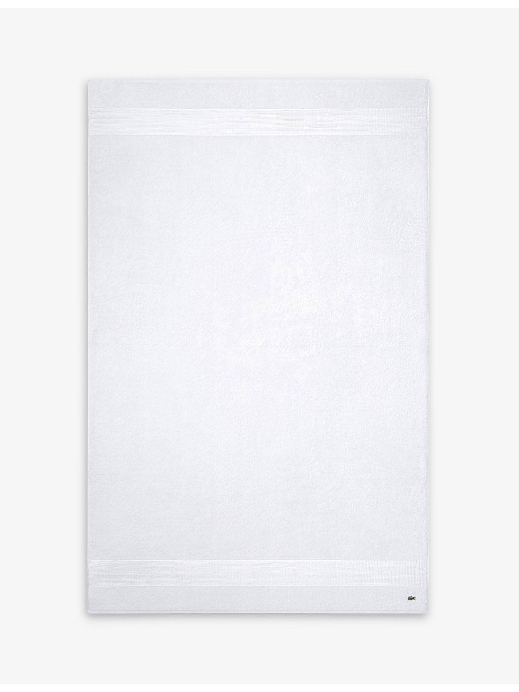 Lacoste cotton bath sheet with embroidered logo 100x150cm - British product