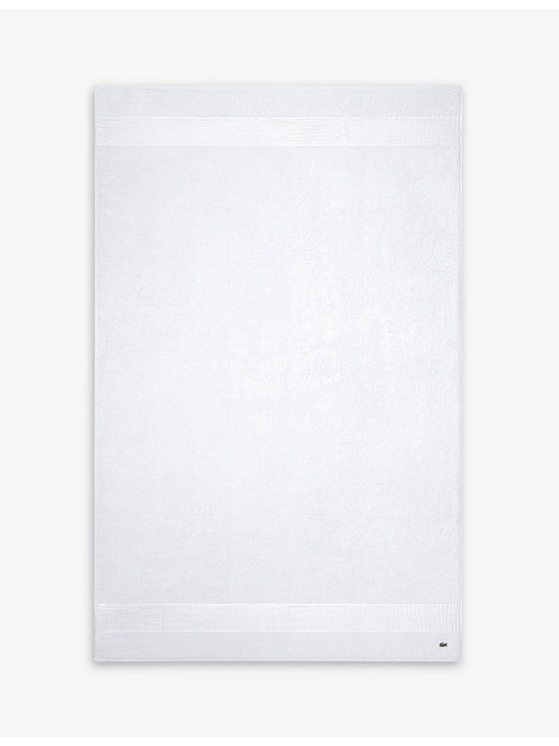 Lacoste cotton bath sheet with embroidered logo 100x150cm - British product