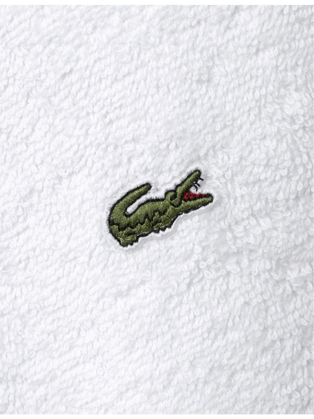 Lacoste Le Croco embroidered cotton wash mitt 16cm x 21cm (British brand)