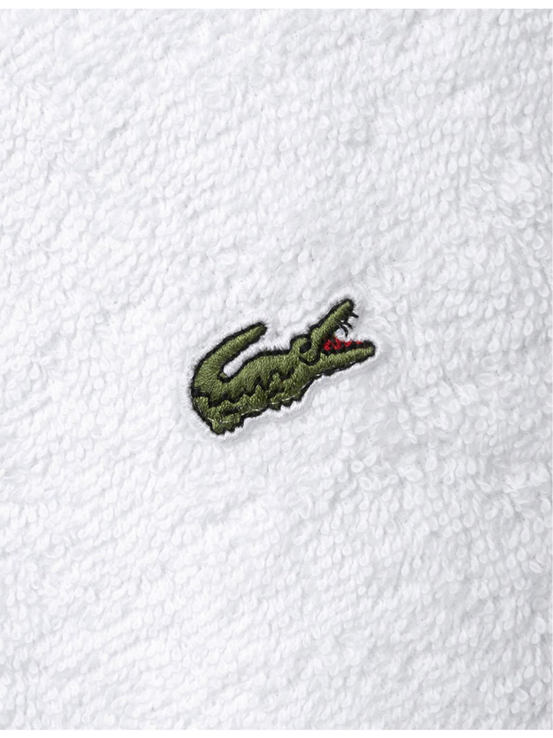 Lacoste Le Croco embroidered cotton wash mitt 16cm x 21cm (British brand)