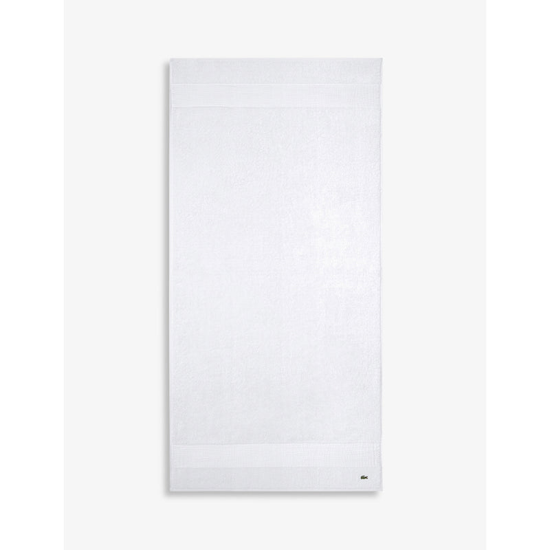 Lacoste Le Croco embroidered bath towel 70x140cm, imported from the UK