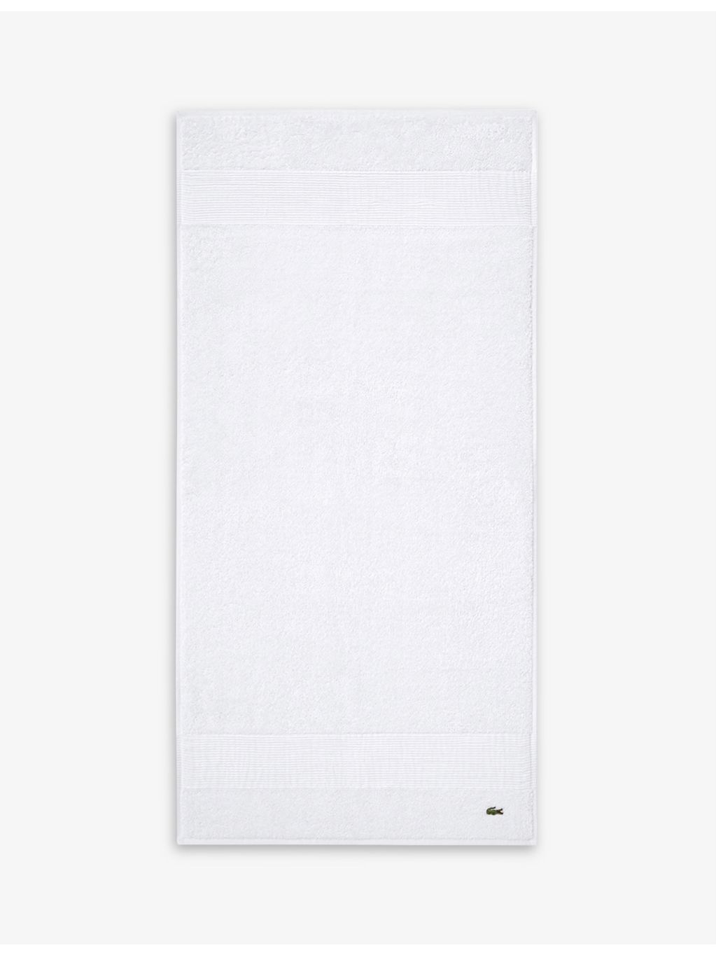 Lacoste logo-embroidered cotton hand towel 50cm x 100cm (British brand)