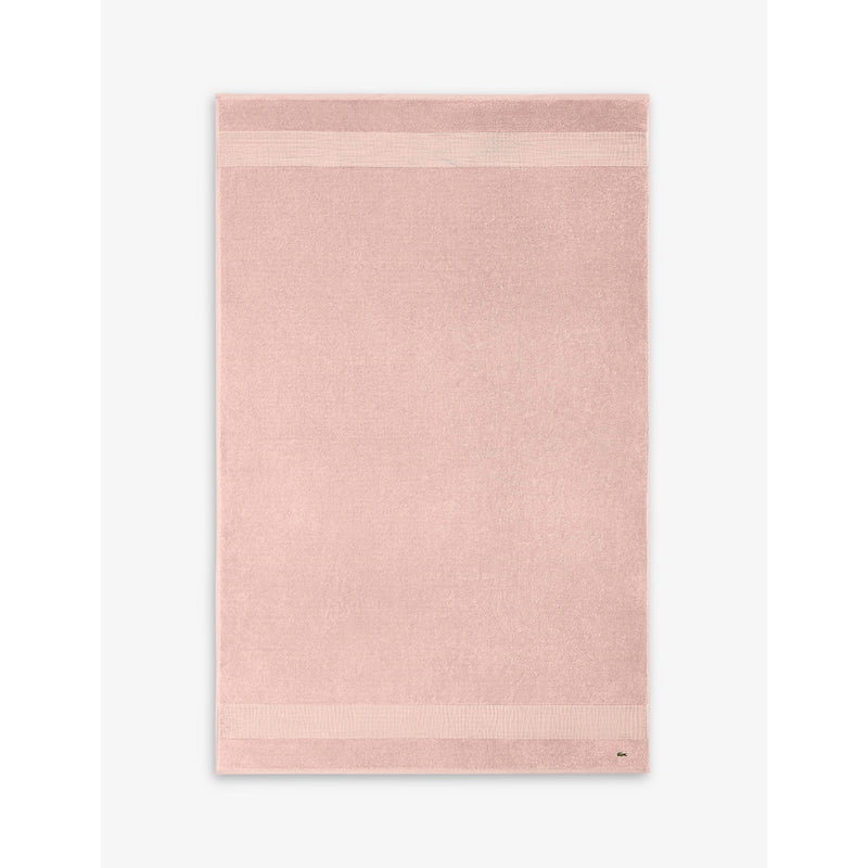 Lacoste logo-embroidered cotton guest towel 40x60cm, UK version