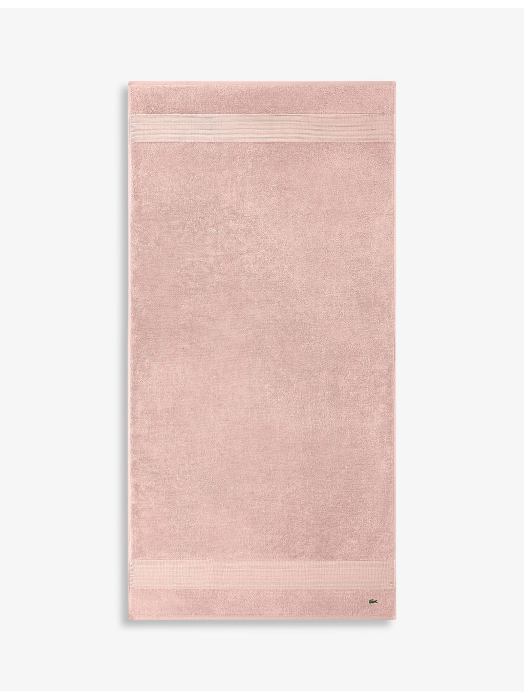 Lacoste Le Croco embroidered cotton bath towel 70x140cm, imported from the UK