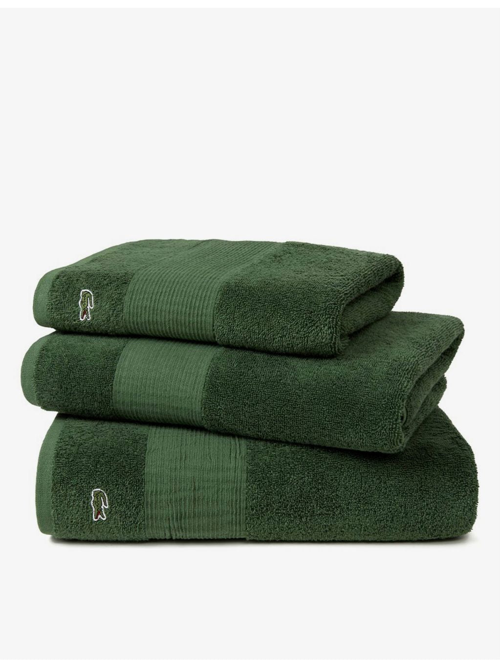 Lacoste guest towel embroidered logo 40cm x 60cm (British brand)