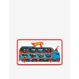 Hot Wheels Speedway Hauler toy truck with 3 cars - British product