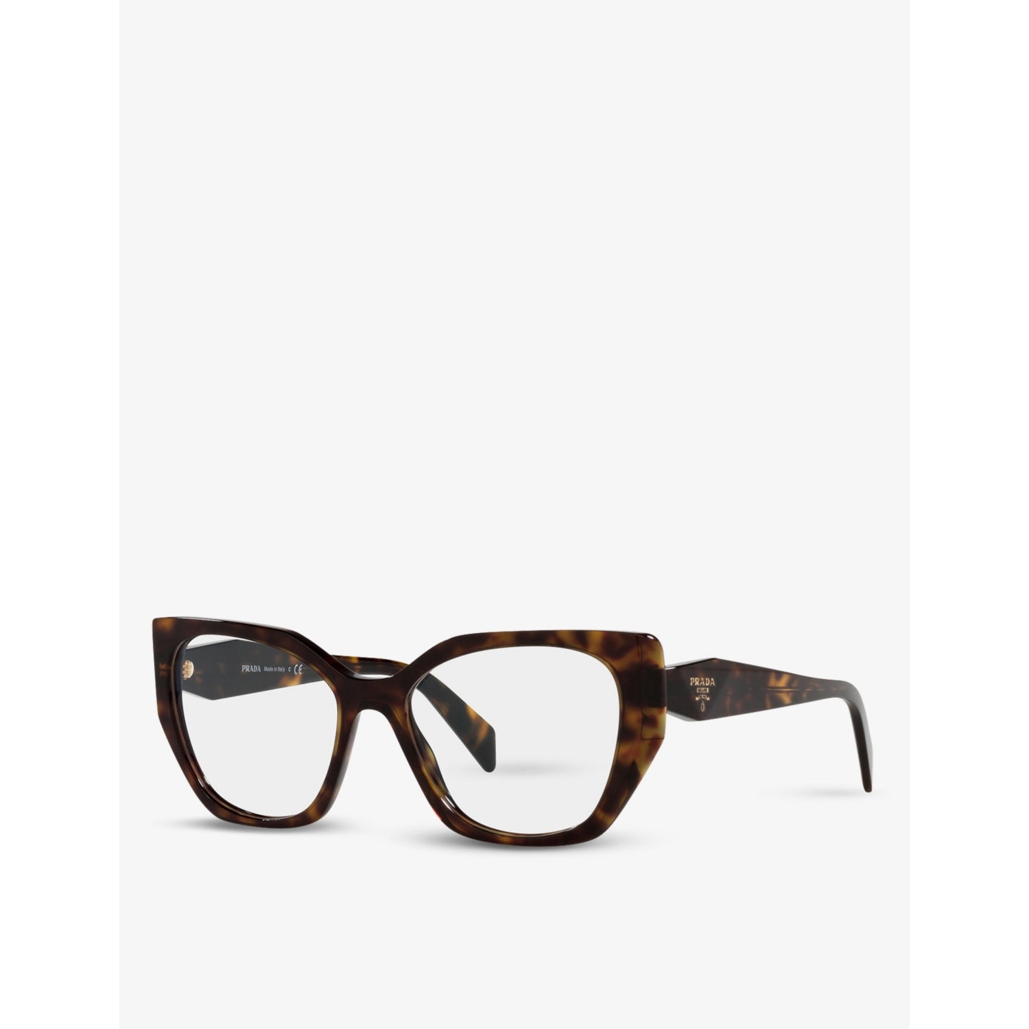 Prada acetate square glasses tortoiseshell print (British brand)