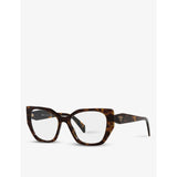 Prada acetate square glasses tortoiseshell print (British brand)