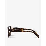 Prada acetate square glasses tortoiseshell print (British brand)