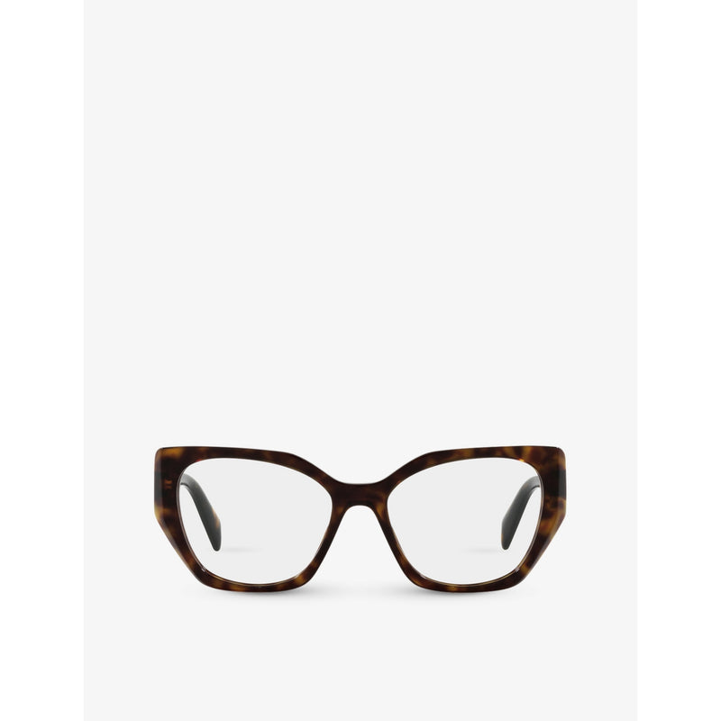 Prada acetate square glasses tortoiseshell print (British brand)