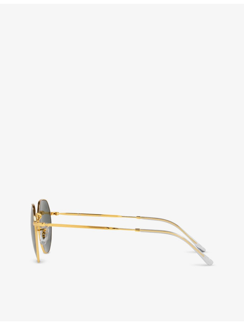 Ray-Ban RB3565 Jack gold-tone hexagonal sunglasses (British brand)
