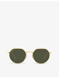Ray-Ban RB3565 Jack gold-tone hexagonal sunglasses (British brand)