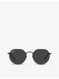 Ray-Ban RB3565 Jack metal and acetate sunglasses, imported from the UK