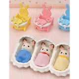 Sylvanian Families Triplets Care play set baby rabbits, UK version