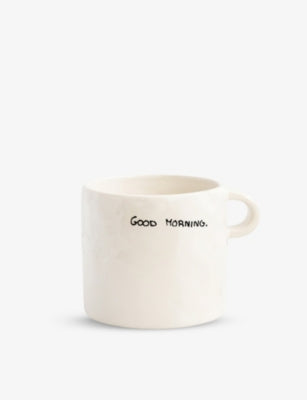 anna + nina ceramic mug with Good Morning slogan 9cm - British product