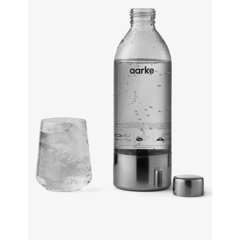 Aarke reusable 650ml bottle with steel lid, imported from the UK