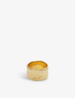 Monica Vinader Siren Muse Bold 18ct Yellow Gold Vermeil Ring