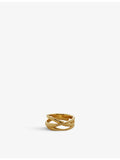 Monica Vinader Nura cross over ring, imported from the UK