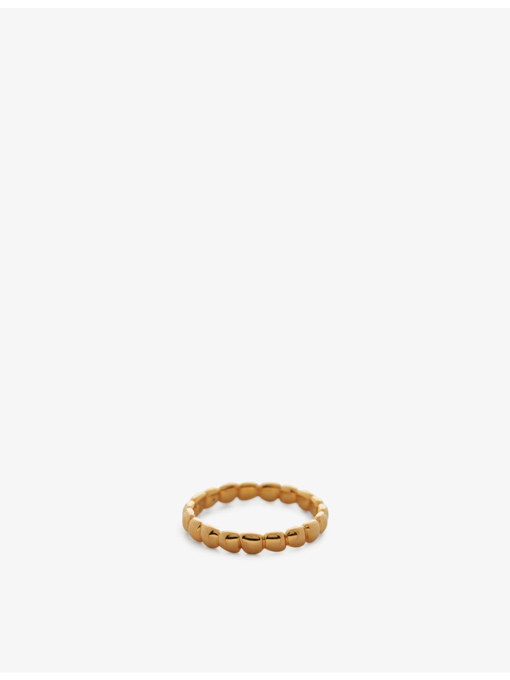 Monica Vinader yellow gold-plated vermeil sterling silver eternity ring (British brand)