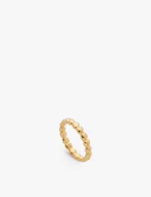 Monica Vinader Nura Teardrop 18ct Yellow Gold-Plated Vermeil Sterling-Silver Eternity Ring