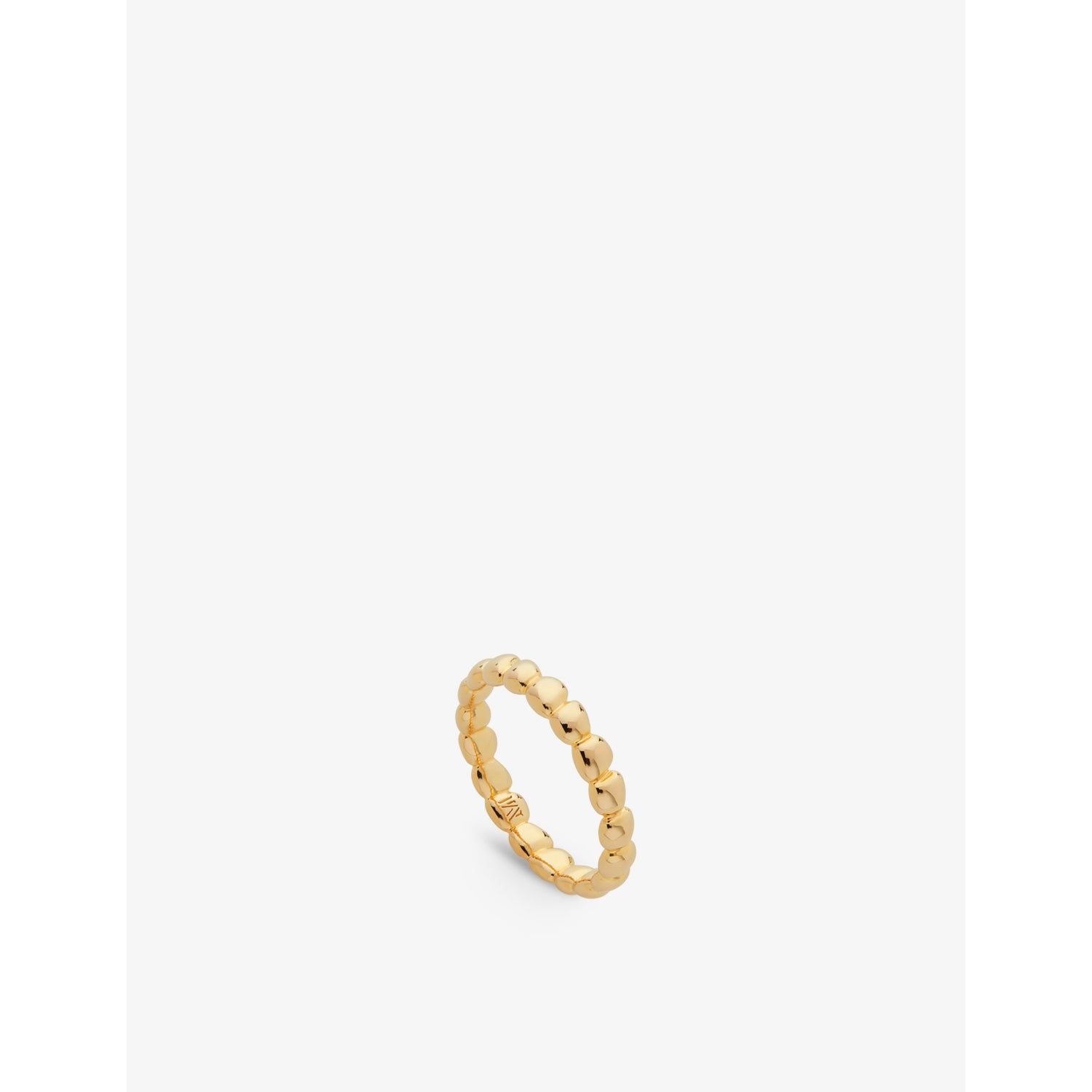 Monica Vinader Nura Teardrop 18ct yellow gold-plated vermeil sterling-silver eternity ring
