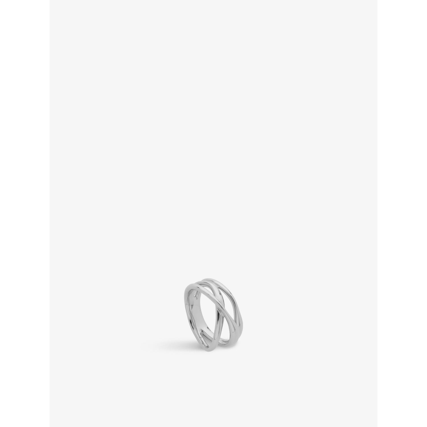 Monica Vinader Nura Cross Over sterling-silver ring