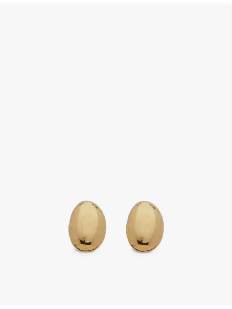 Monica Vinader Nura Pebble gold-plated sterling silver stud earrings (British brand)