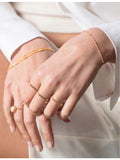 Monica Vinader beaded gold-plated vermeil sterling silver bracelet (British brand)