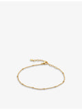 Monica Vinader beaded gold-plated vermeil sterling silver bracelet (British brand)