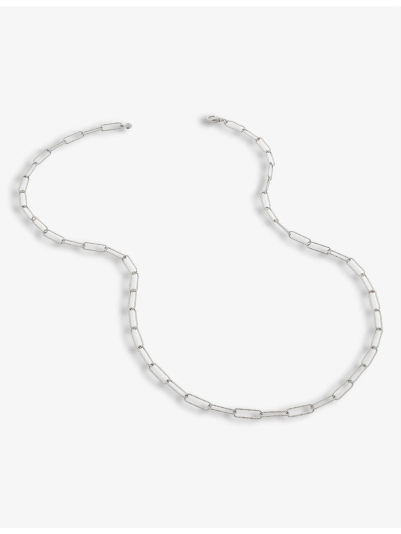 Monica Vinader Alta textured sterling silver necklace, imported from the UK