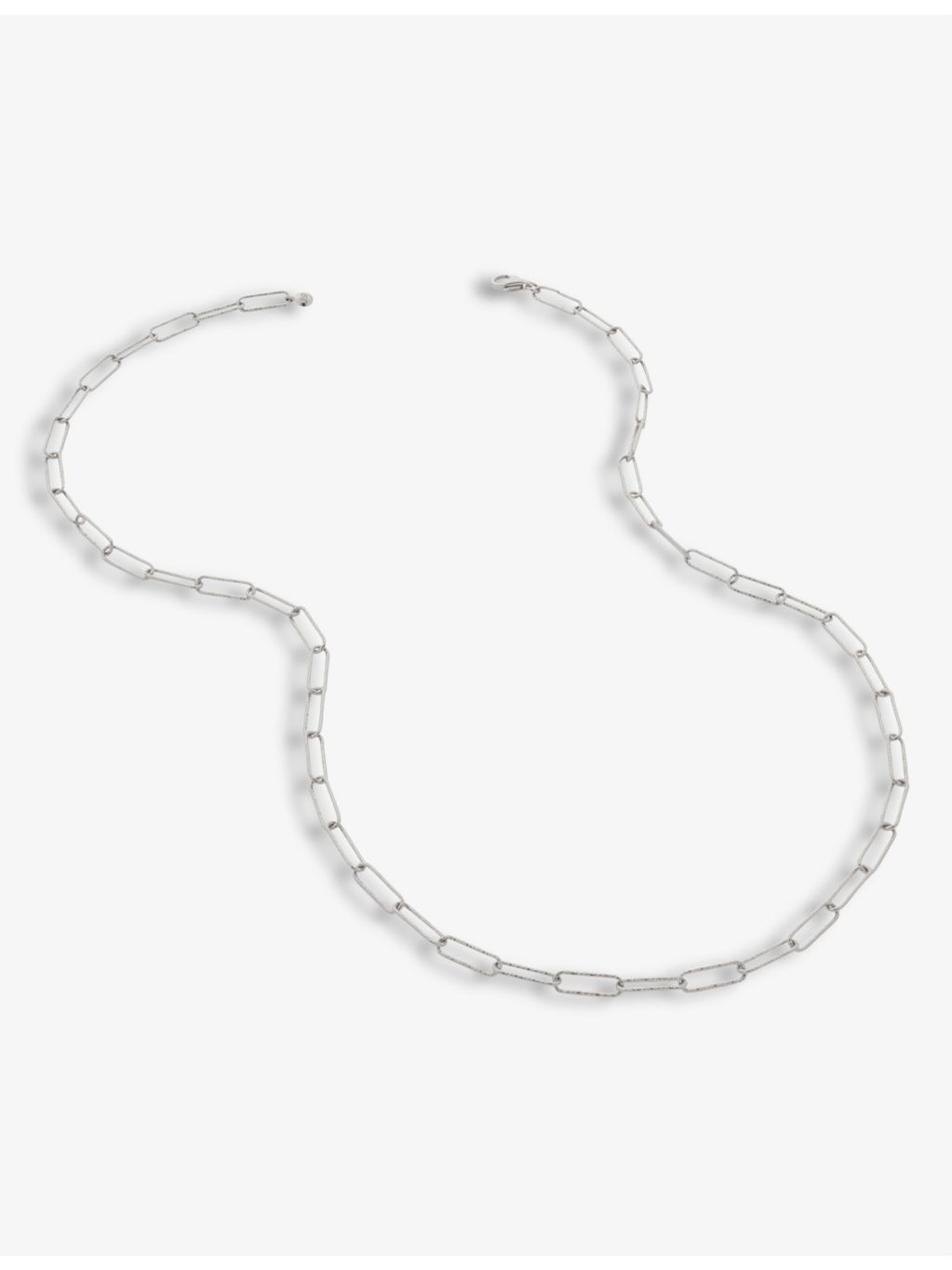 Monica Vinader Alta textured sterling silver necklace, imported from the UK