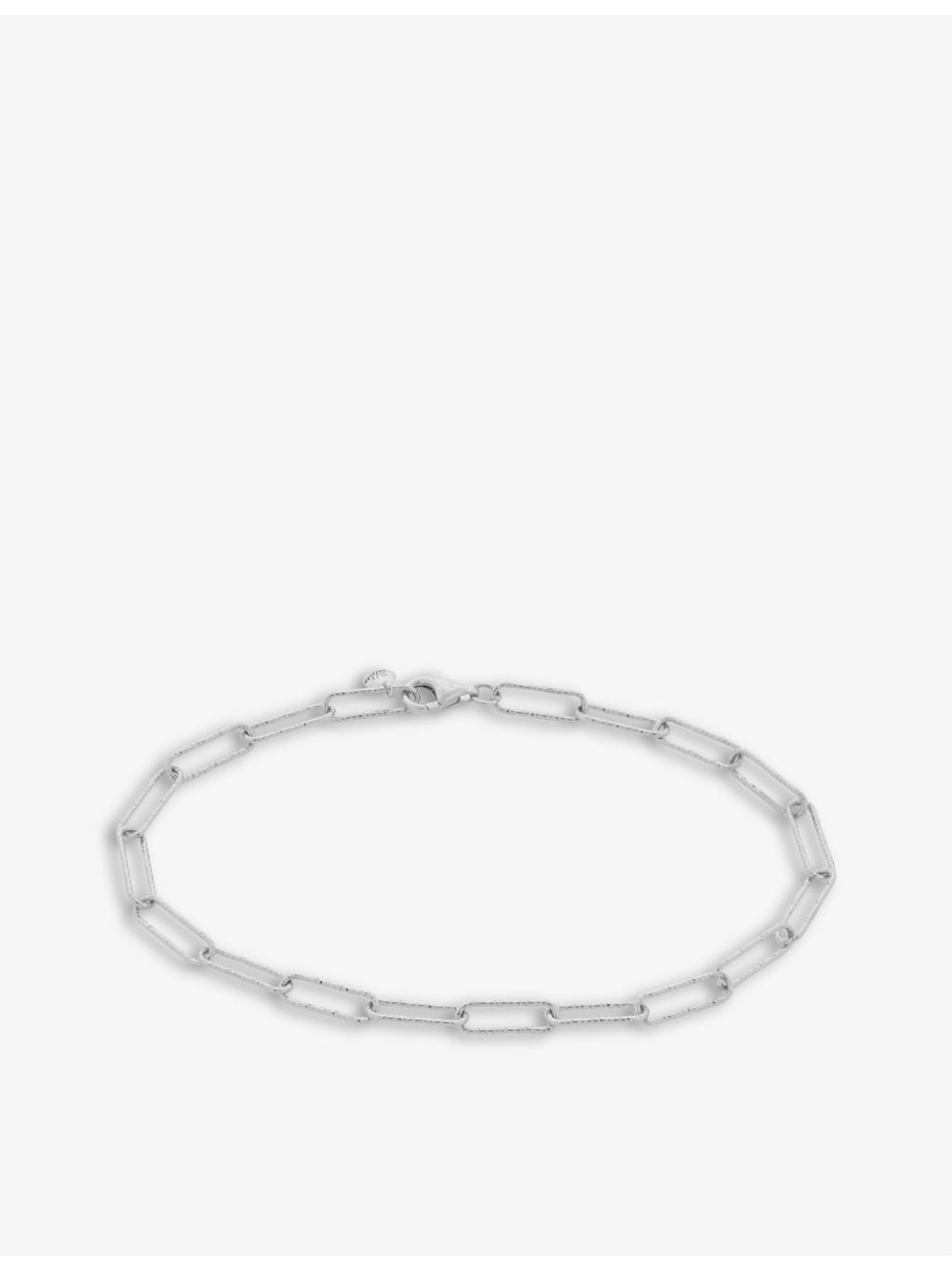 Monica Vinader Alta textured sterling silver bracelet 20cm (British brand)