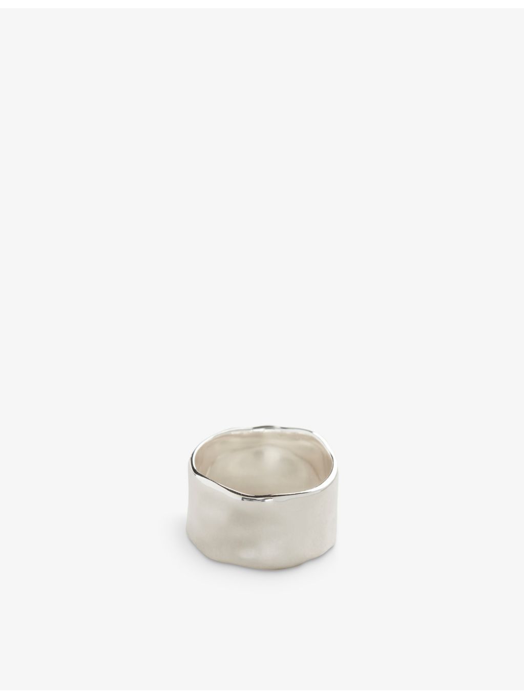 Monica Vinader Siren Muse bold sterling silver ring, imported from the UK