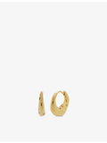 Monica Vinader Deia 18ct gold-plated vermeil silver huggie earrings 1.3cm, UK version