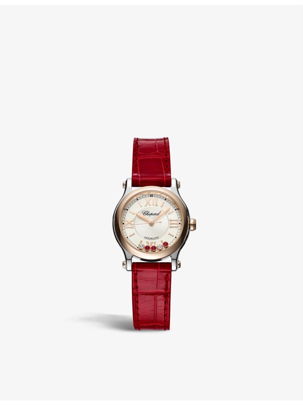 Chopard rose-gold diamond automatic watch 30mm, UK version