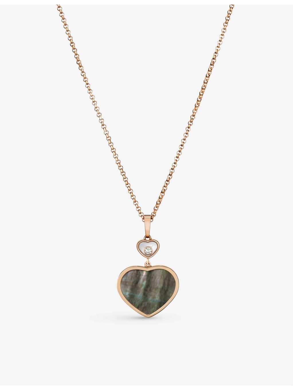 Chopard Happy Hearts rose gold pendant with diamond, imported from the UK