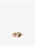Chopard Happy Hearts 18ct rose gold diamond and mother-of-pearl ring (British brand)