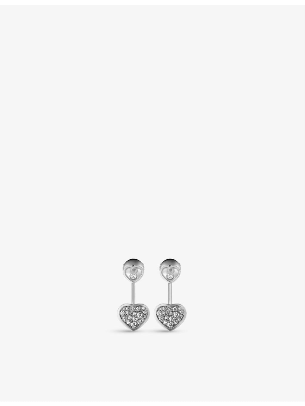 Chopard 18ct white gold diamond earrings 0.44ct, UK version