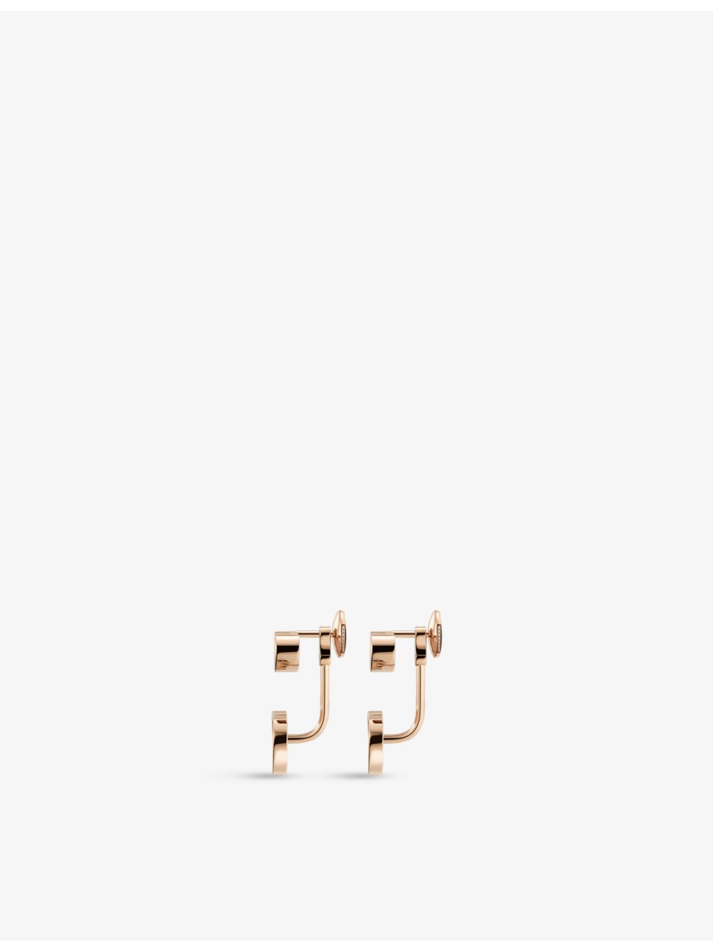 Chopard 18ct rose gold diamond earrings 0.44ct, imported from the UK