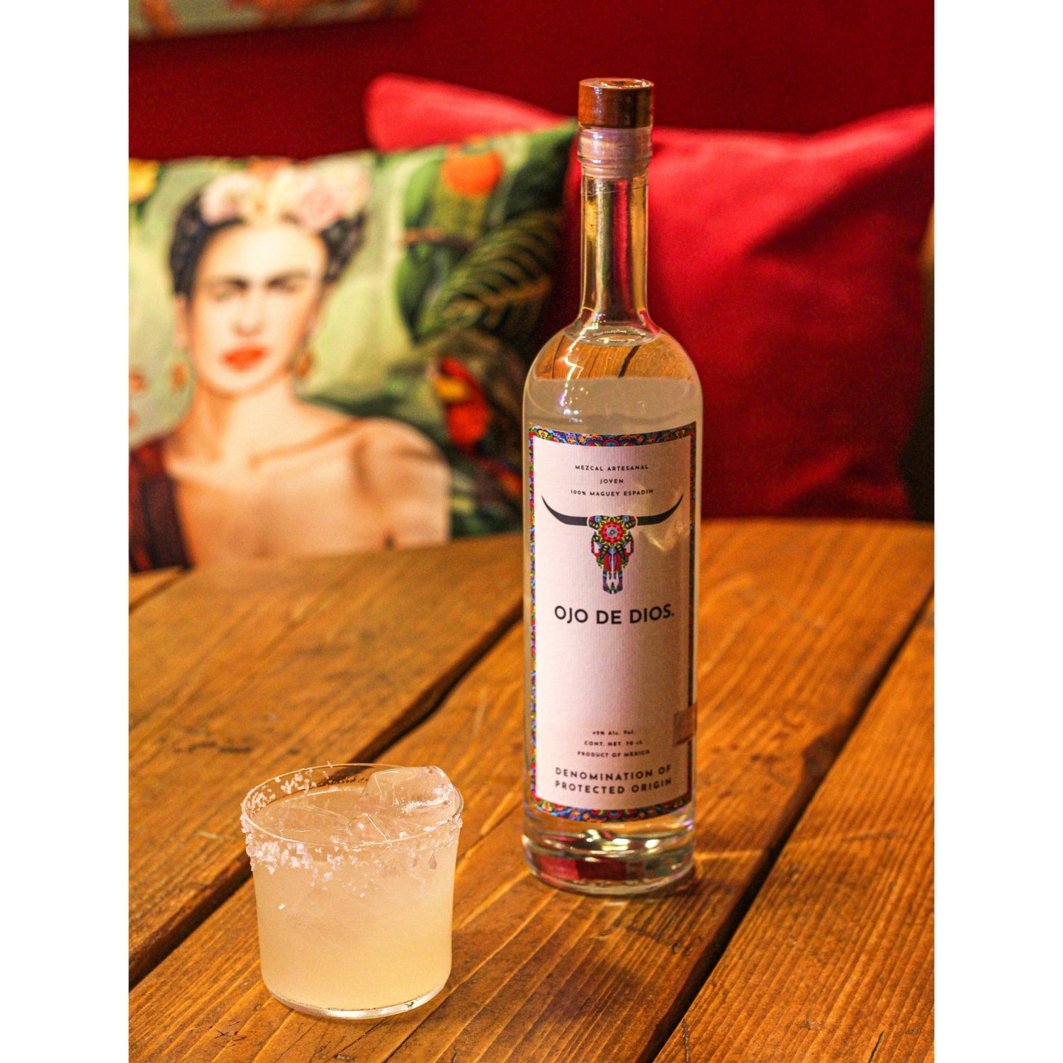 Ojo de Dios mezcal 700ml bottle from Mexico, UK version