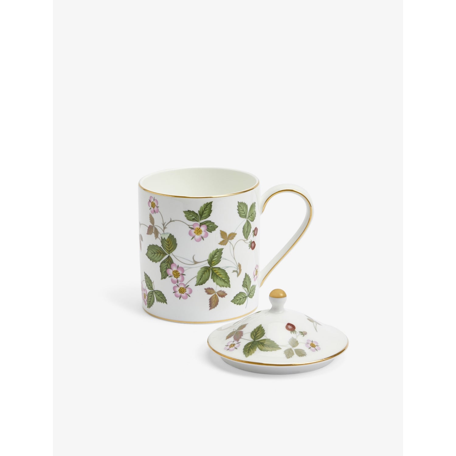 Wedgewood Wild Strawberry bone china mug 500ml, imported from the UK