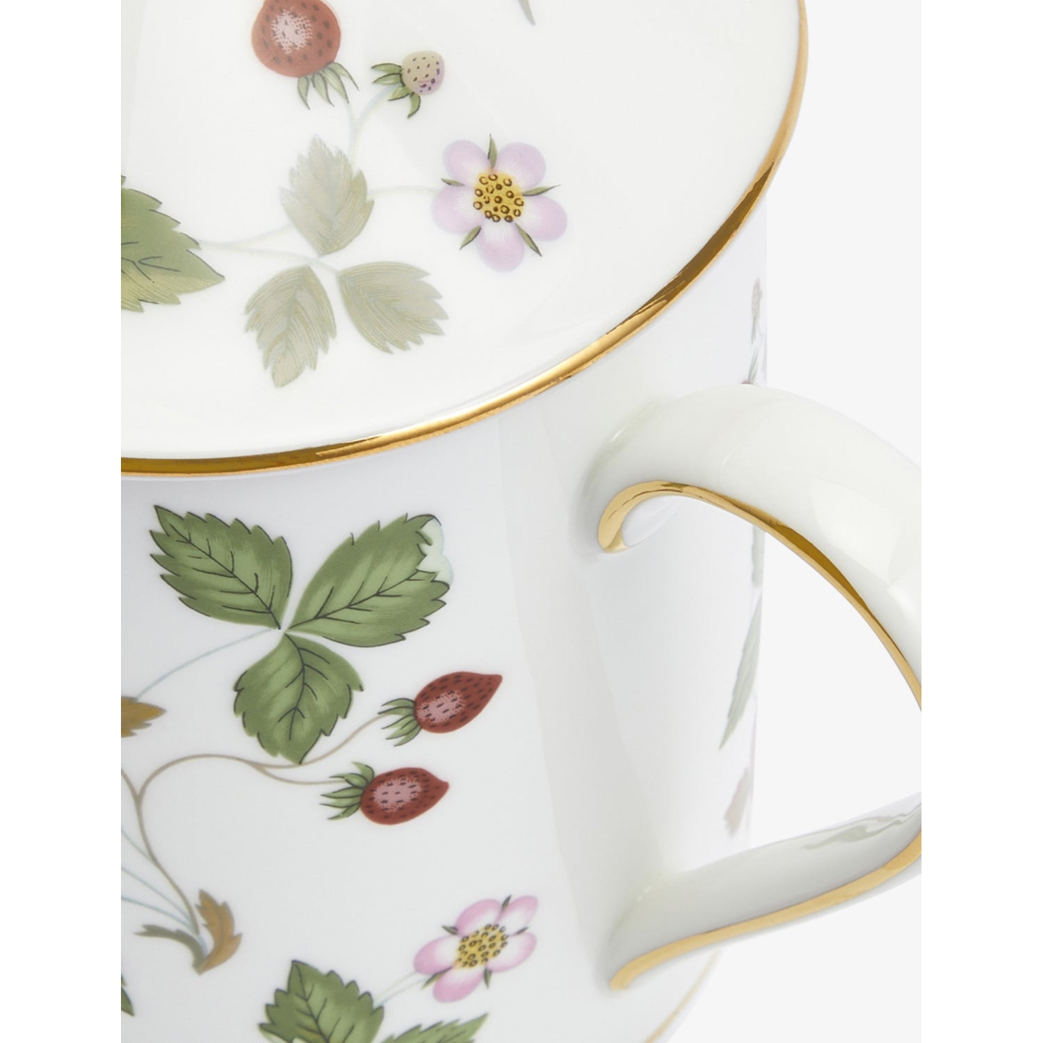 Wedgewood Wild Strawberry bone china mug 500ml, imported from the UK